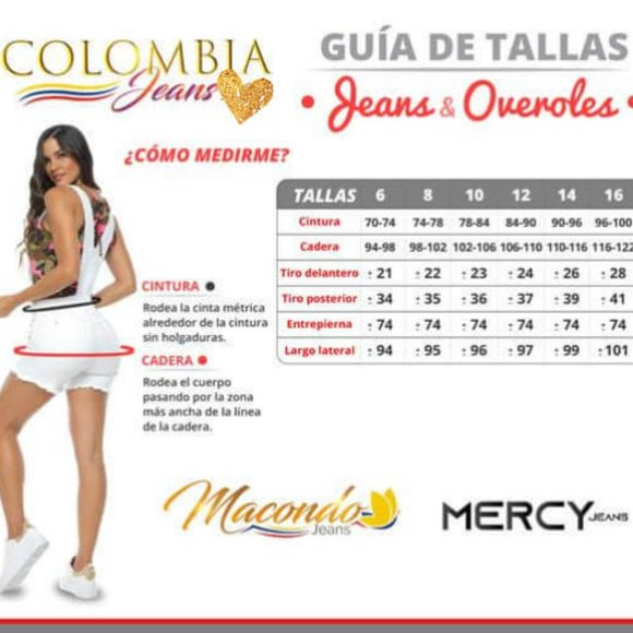 ❤️ Pitbull Authentic Colombian Butt Lifter Overall Jeans. - Picture 10 of 10